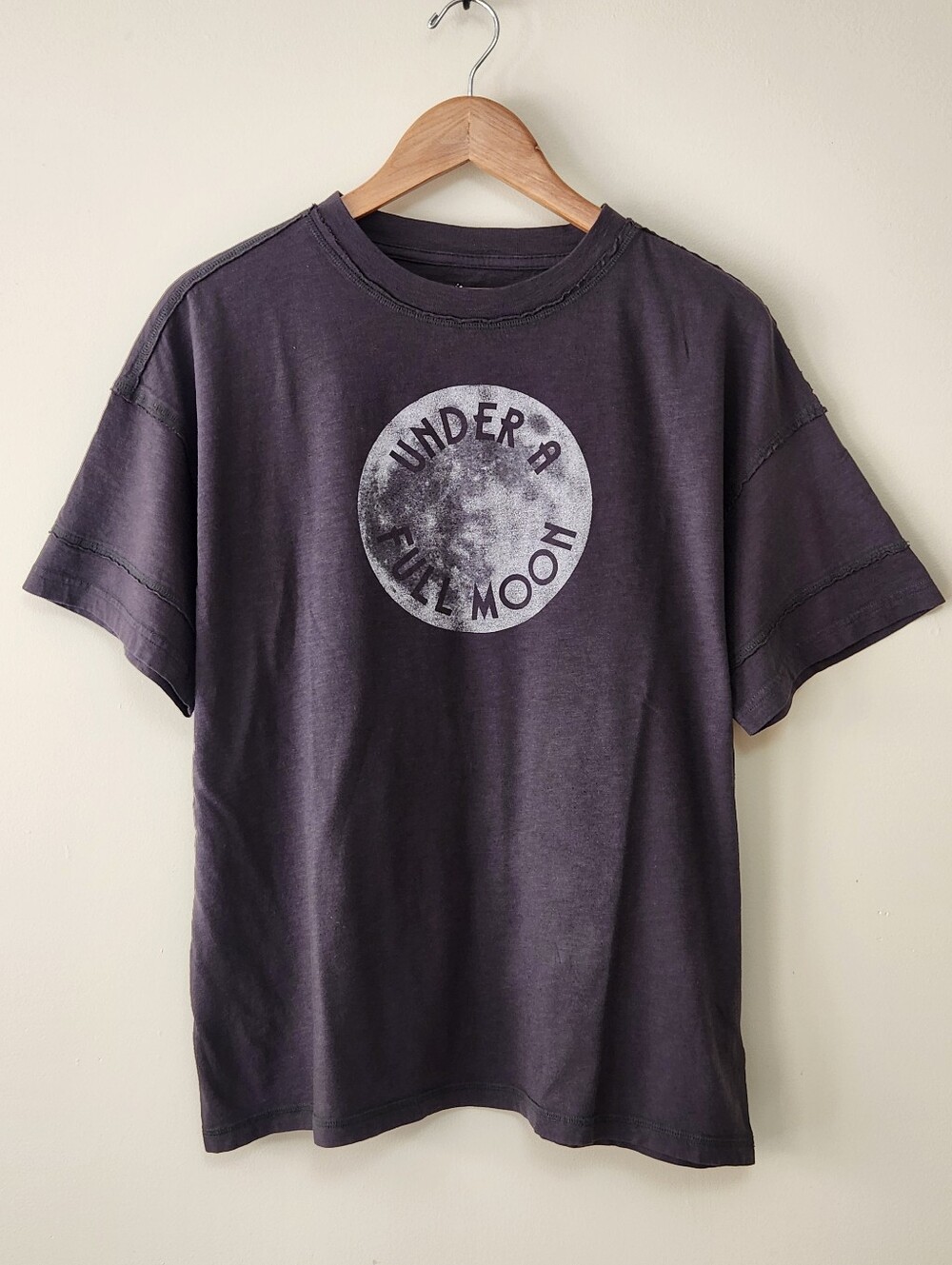 Aerie Oversized Crew Boyfriend Full Moon Tee - XXS